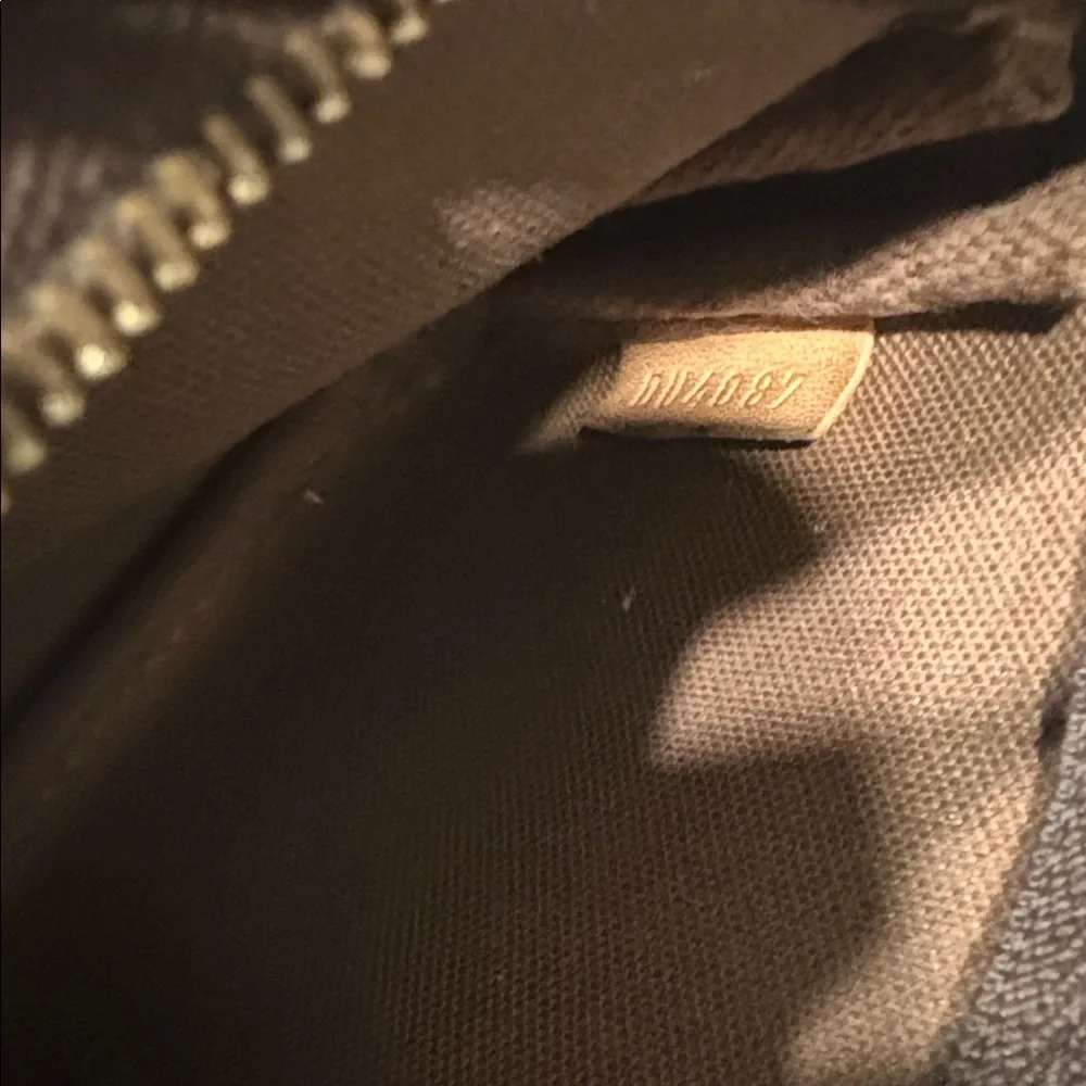 Louis Vuitton Brown and Gold Monogram Pouch